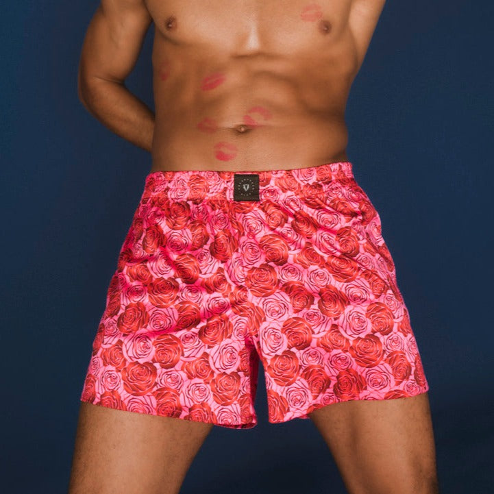 ARCHIMEDE IN LOVE SATIN BOXERS