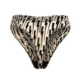 FLOCK MESH CHEEKY BRIEFS TATTOO BEIGE