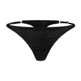 Satin Thong Black