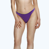 High Waist Bikini Bottom Purple