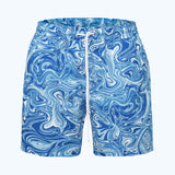 SWIM SHORTS WHITE AND BLUE