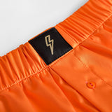 SATIN BOXER SHORTS  WILD SUNRISE ORANGE