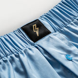SATIN BOXER SHORTS Blue Crush