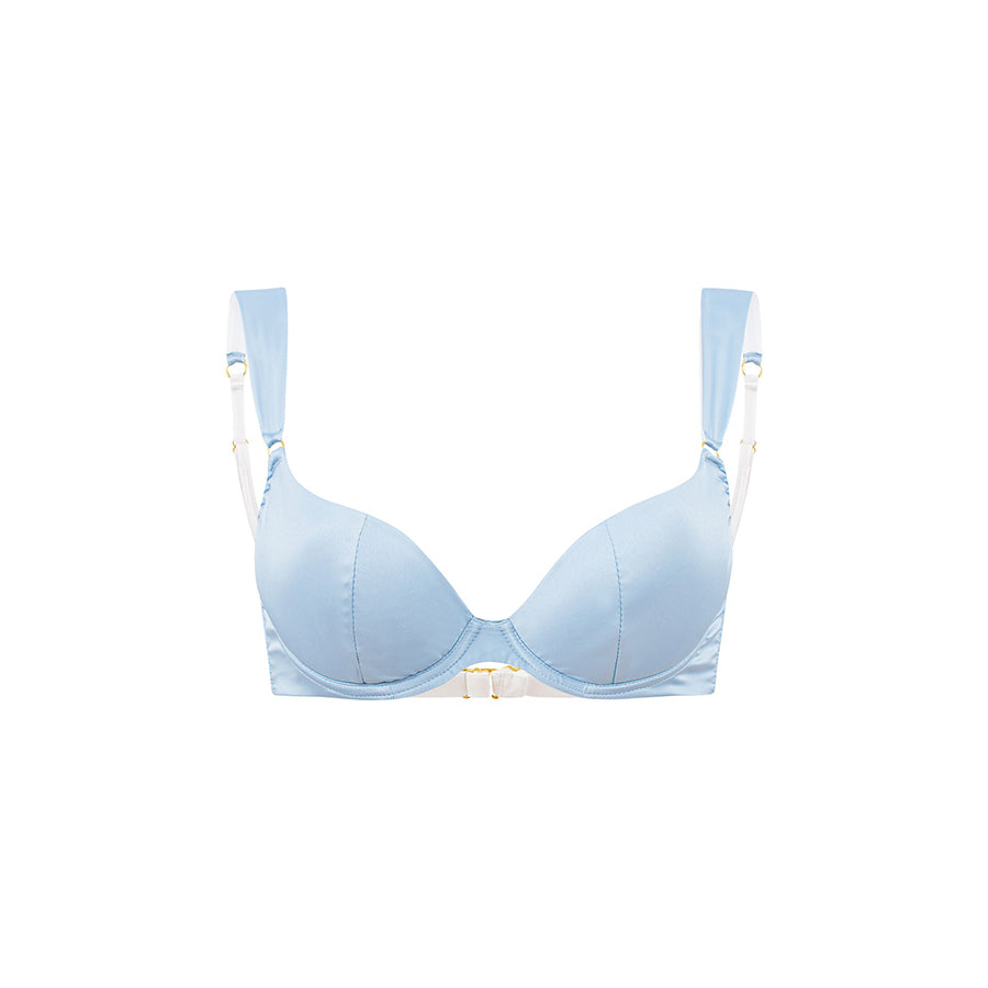 SATIN BALCONETTE Blue Crush - Ekcentrik Underwear