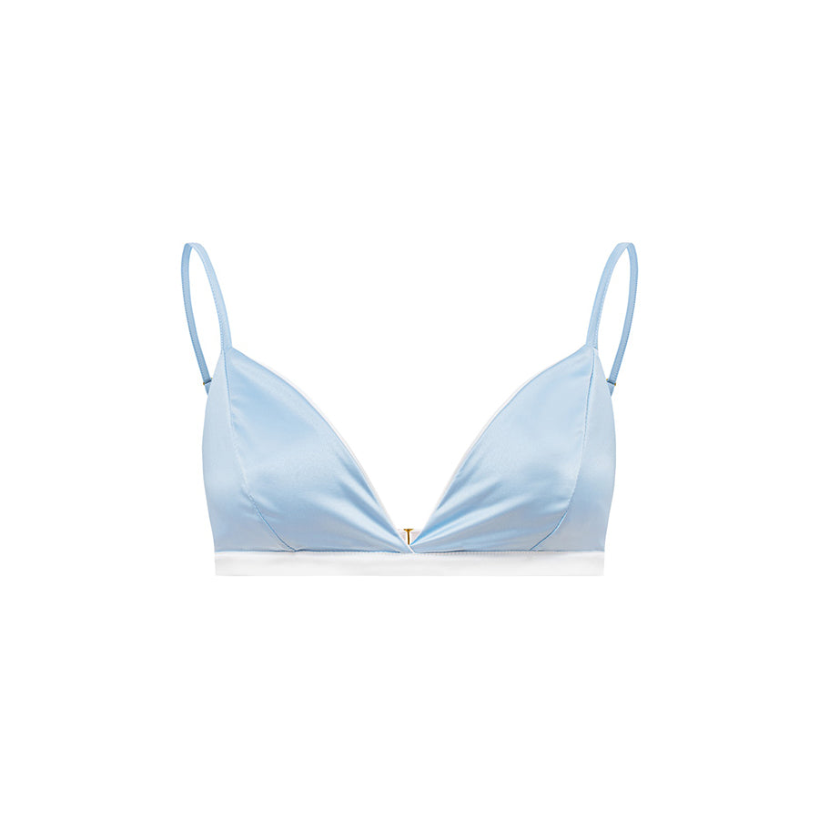 SATIN BRALETTE Blue Crush - Ekcentrik Underwear