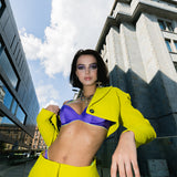 Satin Bra Purple Rain