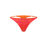 SATIN THONGS WILD SUNRISE ZEBRA - Ekcentrik Underwear